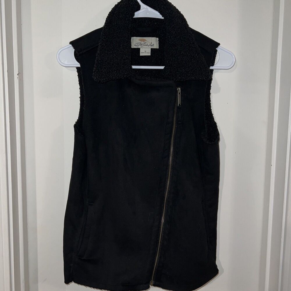 Bob Timberlake Black Vest Sweater Bass Pro Fitted Size Medium